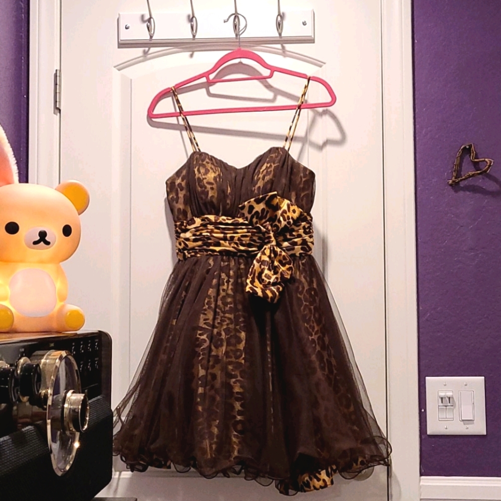 eva cheetah print dress